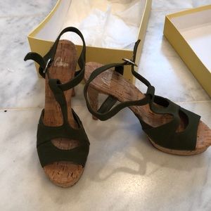 Castaner canvas and cork heels